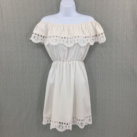 Handmade Dresses & Skirts - Vintage 80's Handmade Off the Shoulder Dress Sz S